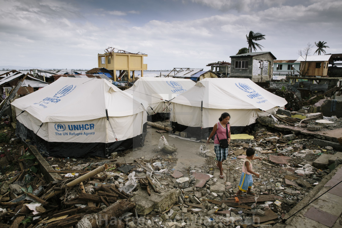 "Supertyphoon Haiyan Yolanda 2013 in Tacloban Leyte Philippines" stock image