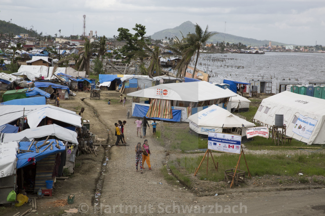 "Supertyphoon Haiyan Yolanda 2013 in Tacloban Leyte Philippines" stock image