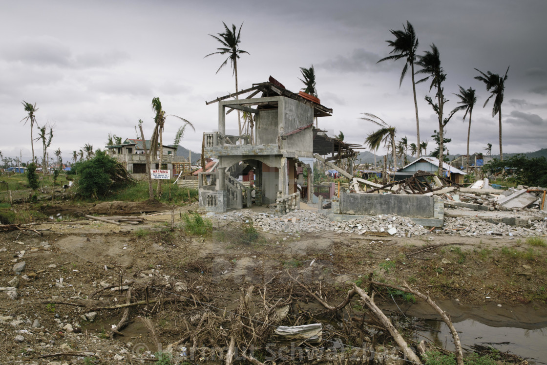 "Supertyphoon Haiyan Yolanda 2013 in Tacloban Leyte Philippines" stock image