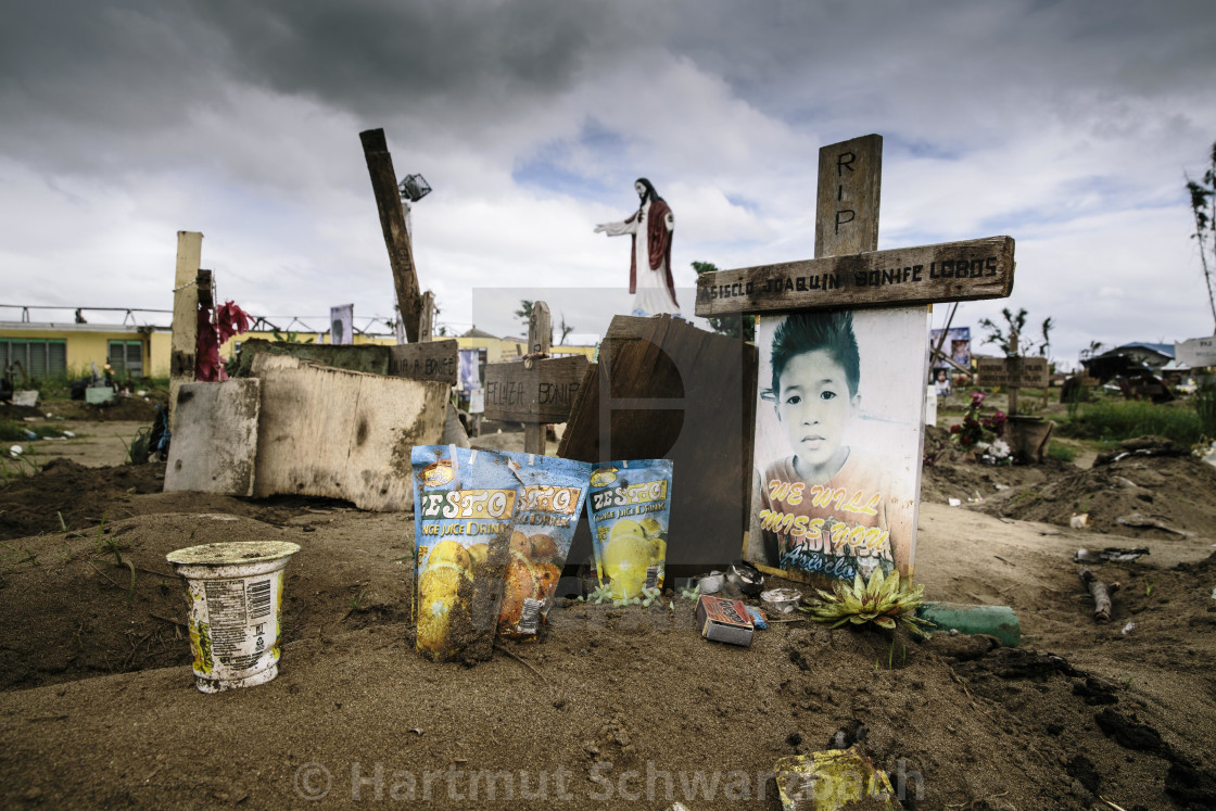 "Supertyphoon Haiyan Yolanda 2013 in Tacloban Leyte Philippines" stock image