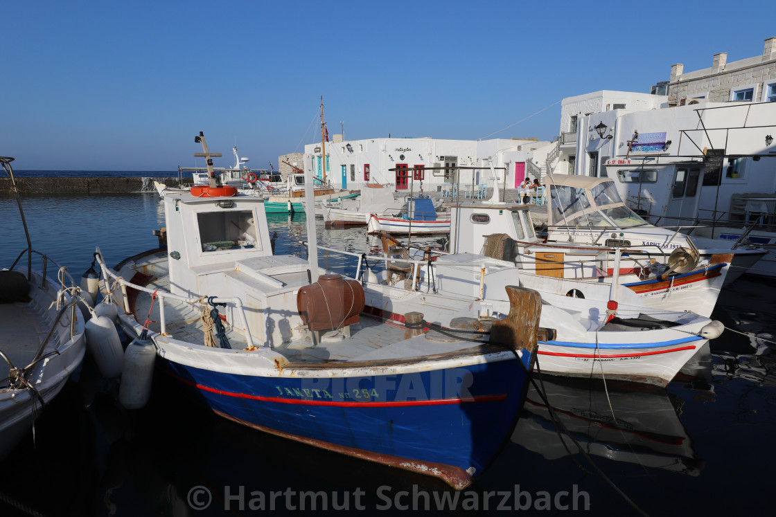 "Idyllischer Hafen von Naoussa" stock image