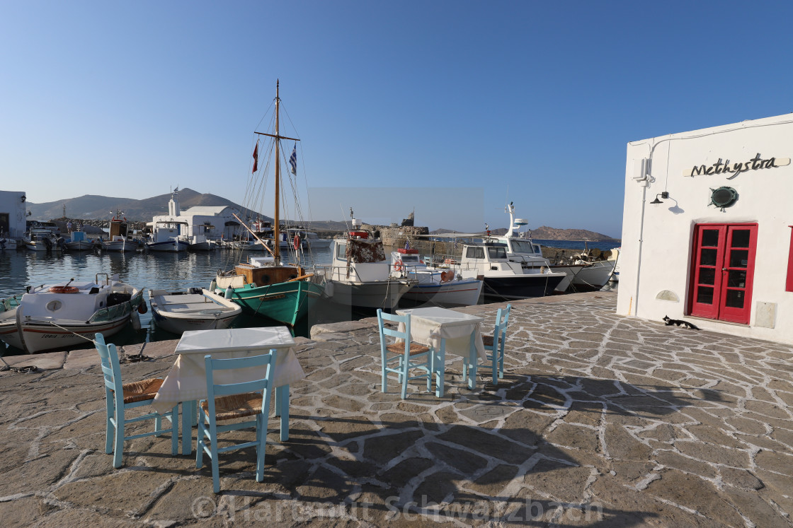 "Idyllischer Hafen von Naoussa" stock image