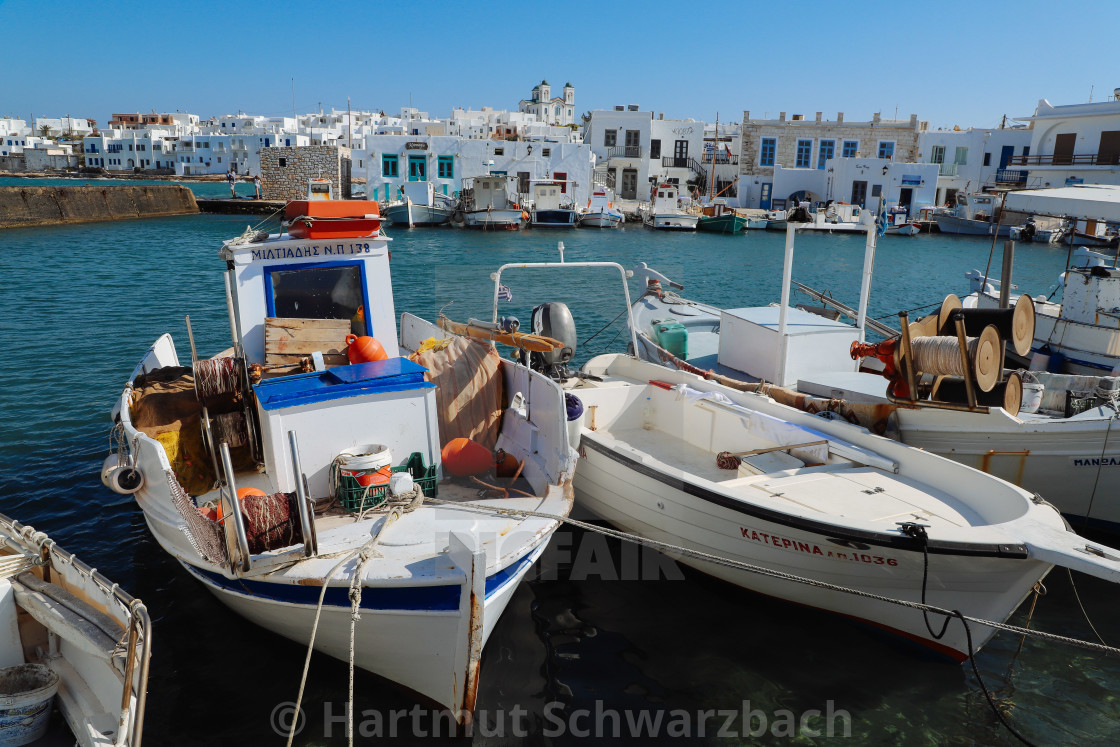 "Idyllischer Hafen von Naoussa" stock image