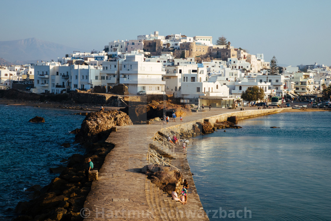 "Naxos Stadt, Chora" stock image