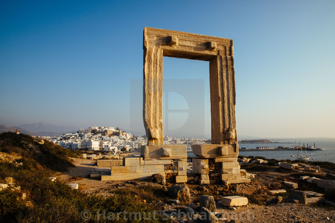 "Naxos Stadt, Chora" stock image