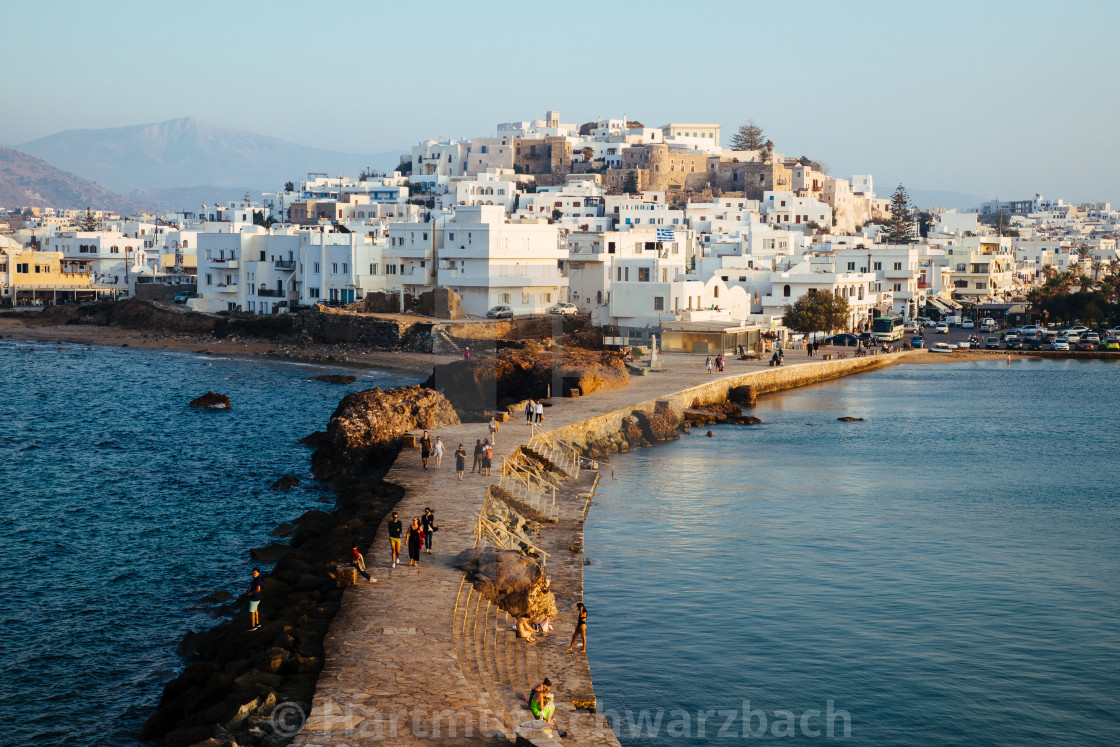 "Naxos Stadt, Chora" stock image