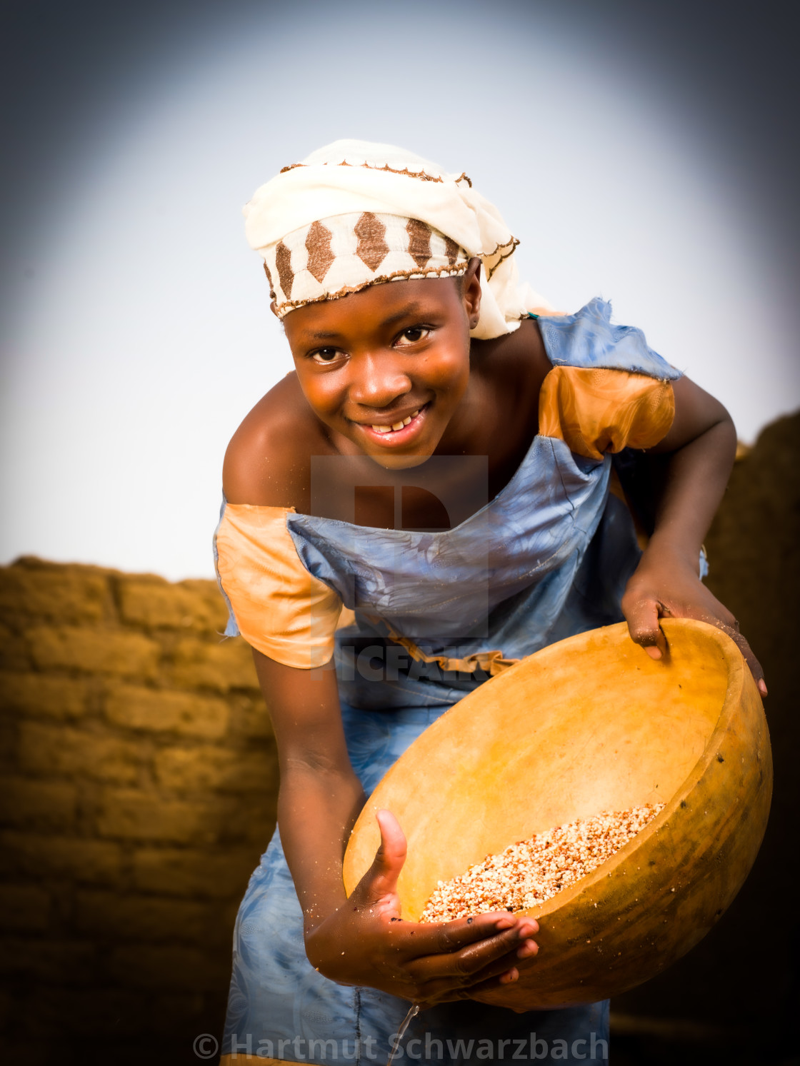 "Traditional Village in the Sahel Zone - Niger" stock image