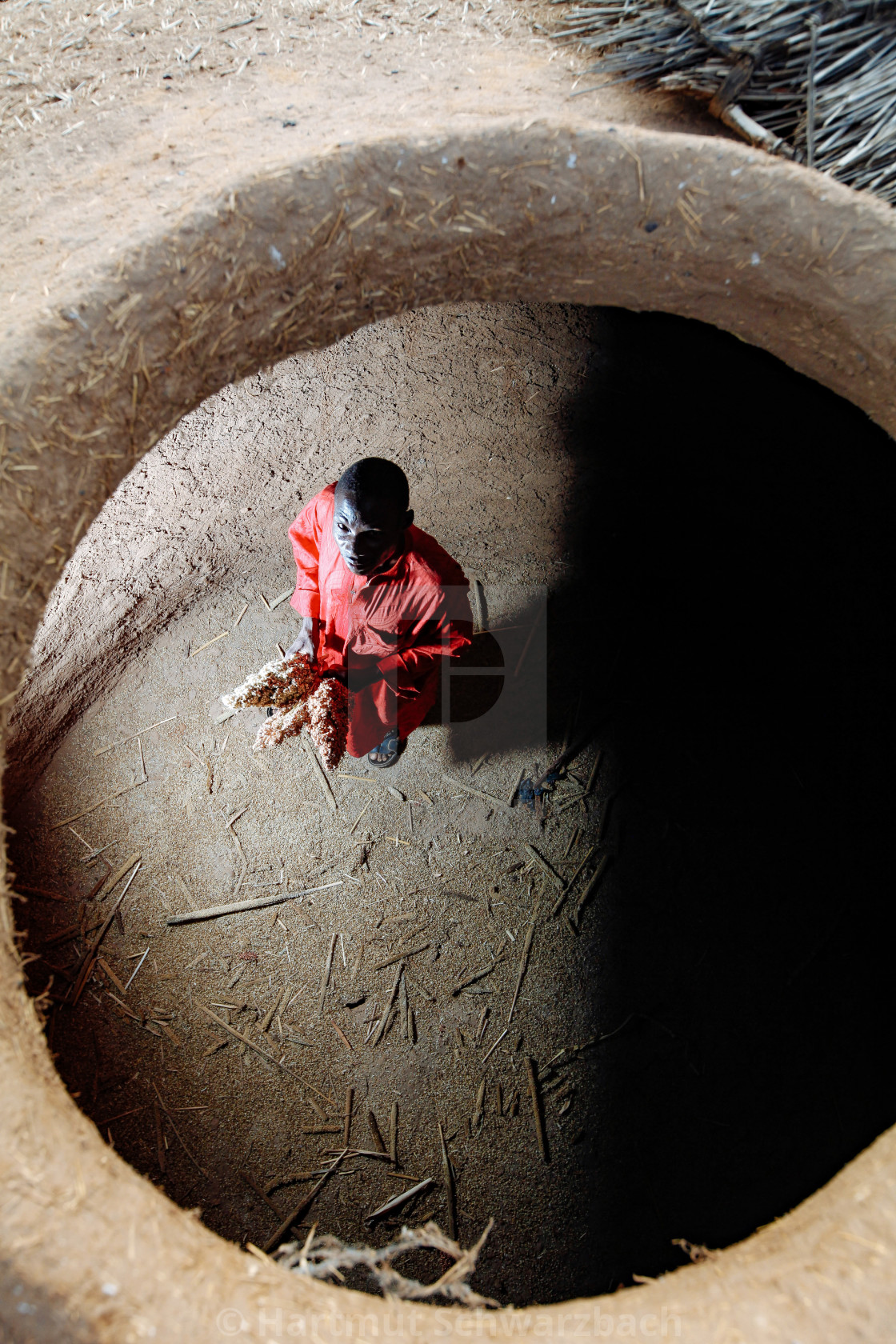 "Traditional Village in the Sahel Zone - Niger" stock image