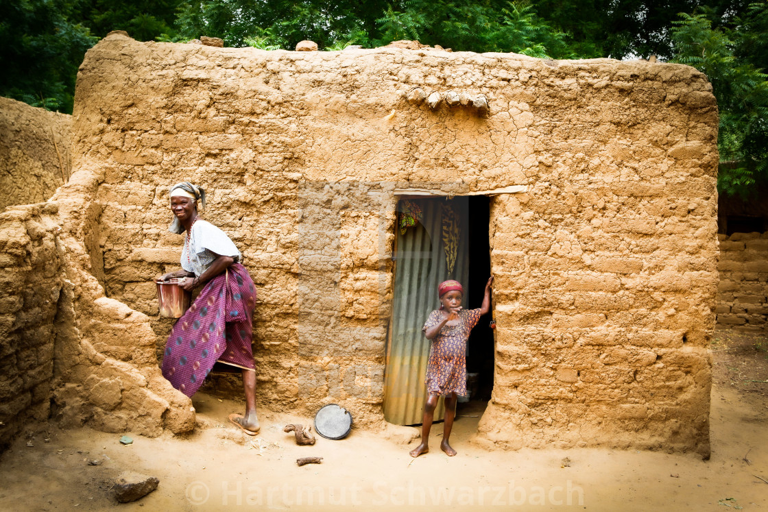 "Traditional Village in the Sahel Zone - Niger" stock image