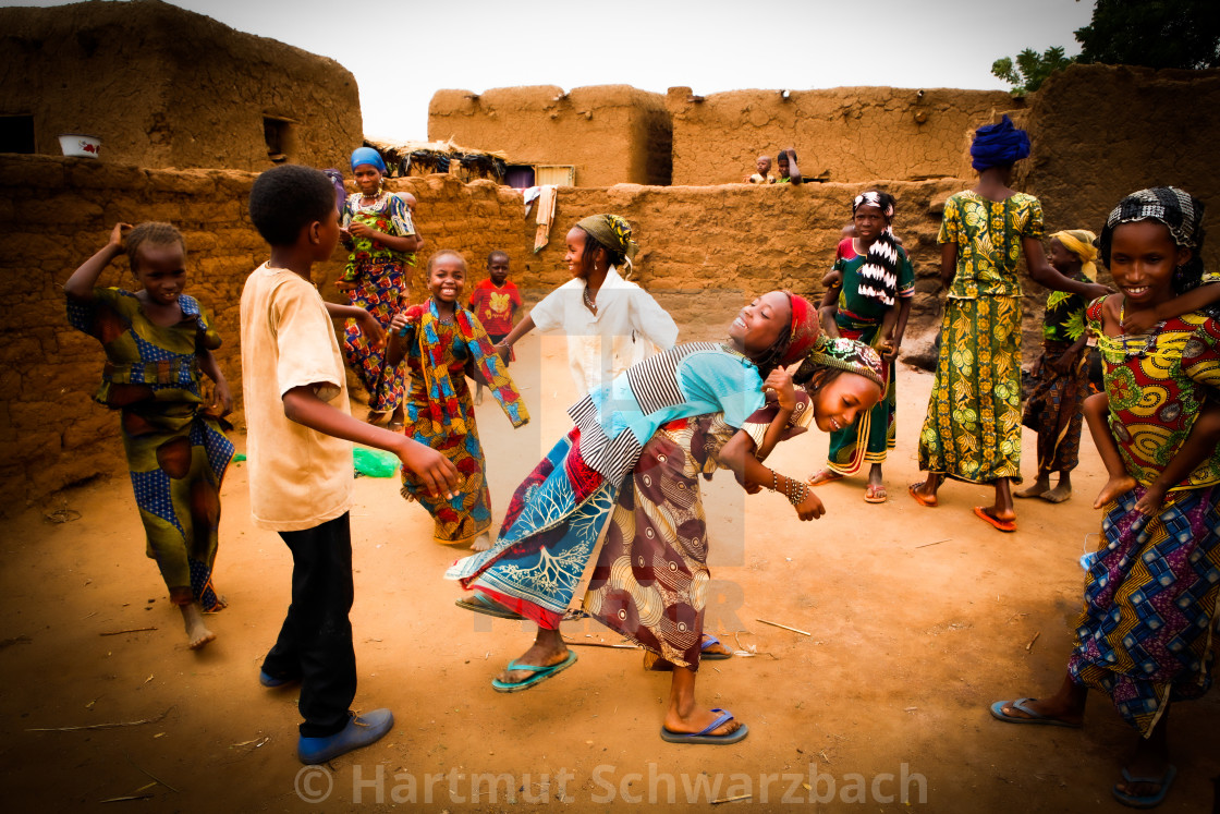 "Traditional Village in the Sahel Zone - Niger" stock image