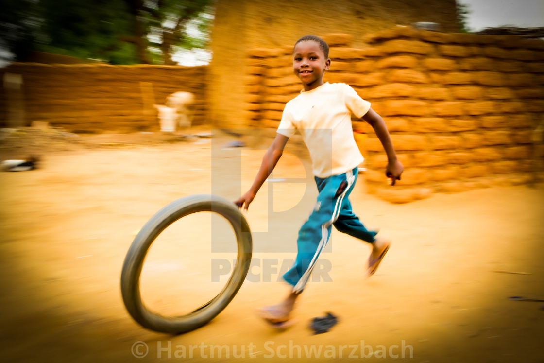 "Traditional Village in the Sahel Zone - Niger" stock image