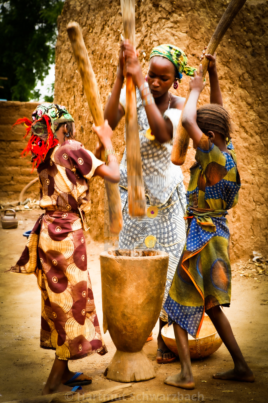 "Traditional Village in the Sahel Zone - Niger" stock image