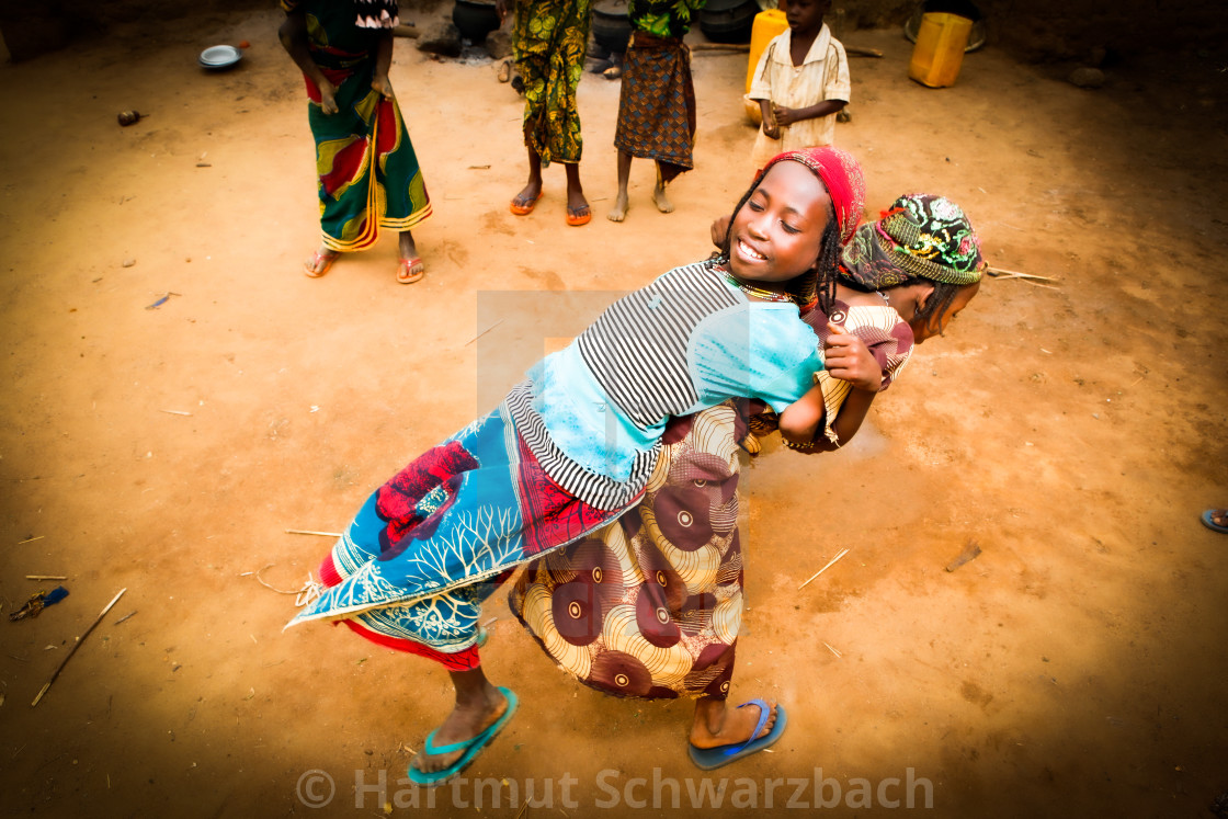 "Traditional Village in the Sahel Zone - Niger" stock image