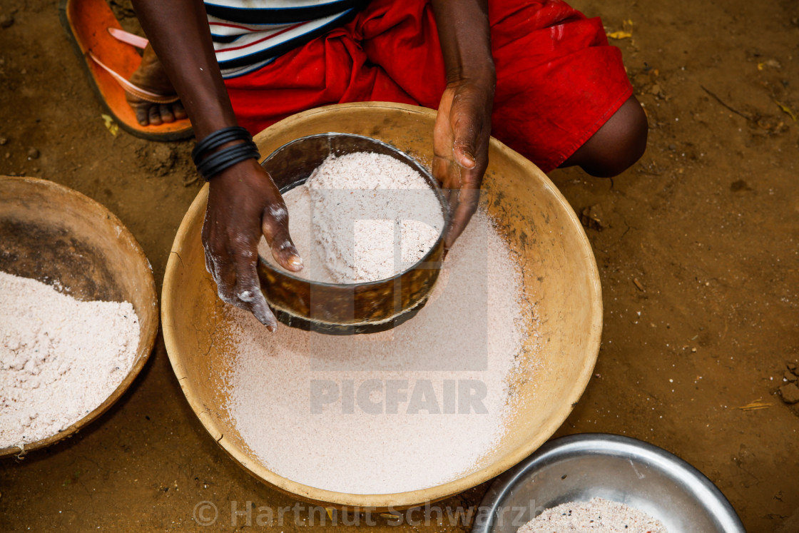 "Traditional Village in the Sahel Zone - Niger" stock image