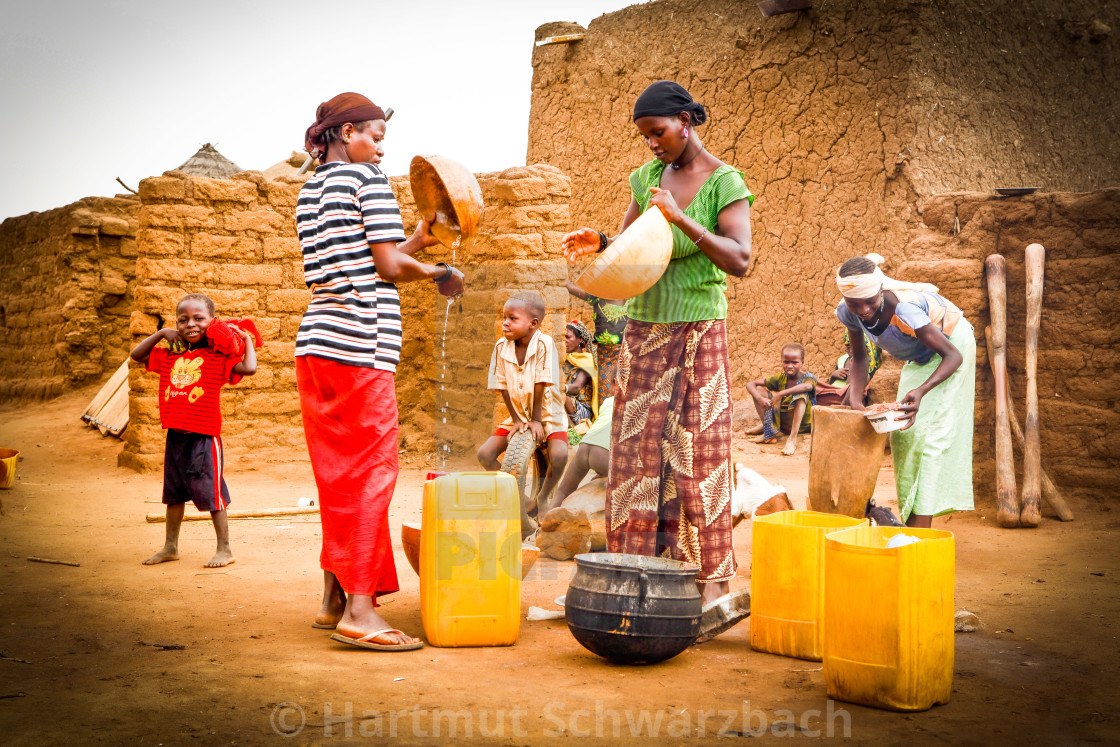 "Traditional Village in the Sahel Zone - Niger" stock image