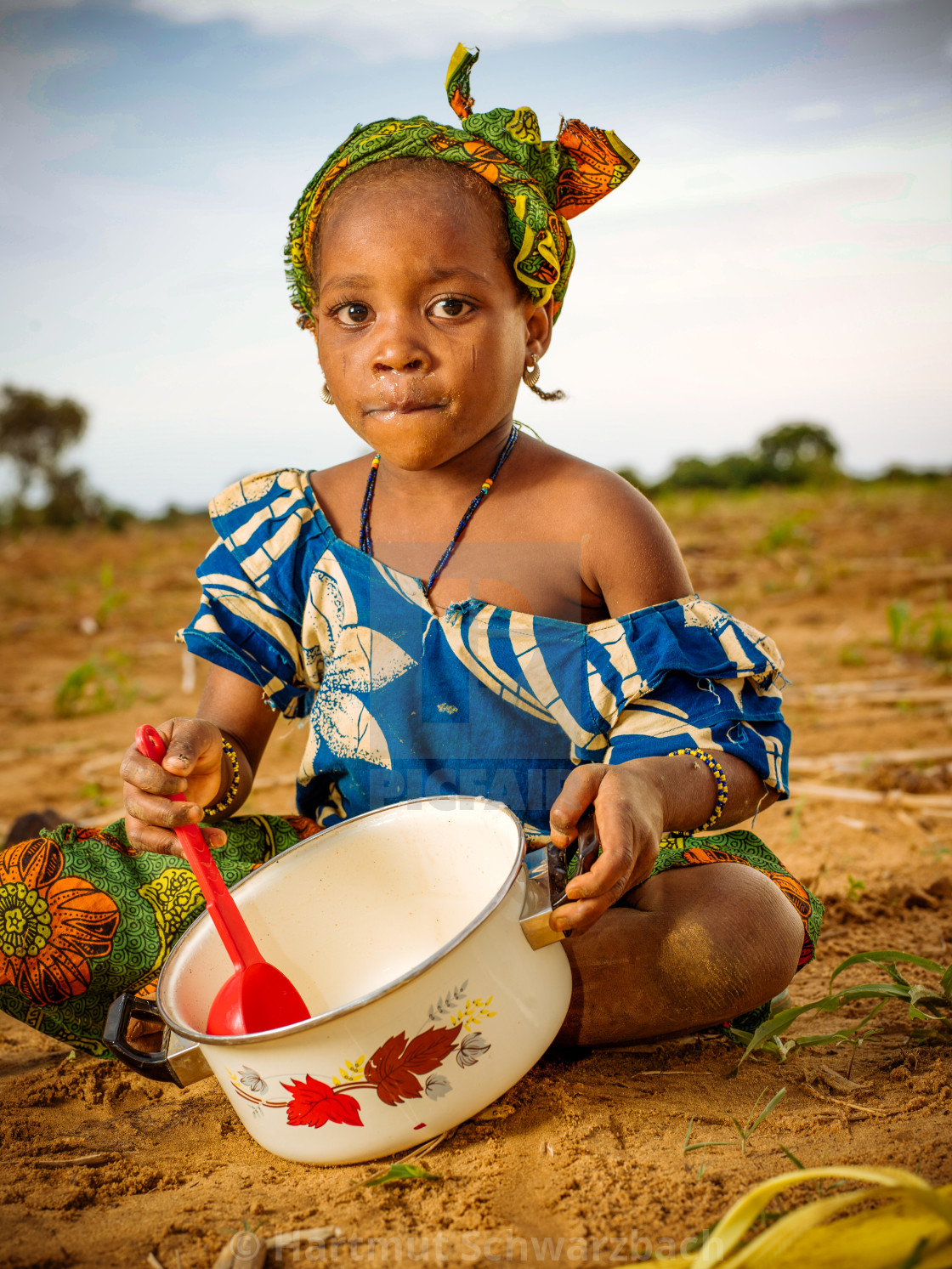 "Traditional Village in the Sahel Zone - Niger" stock image