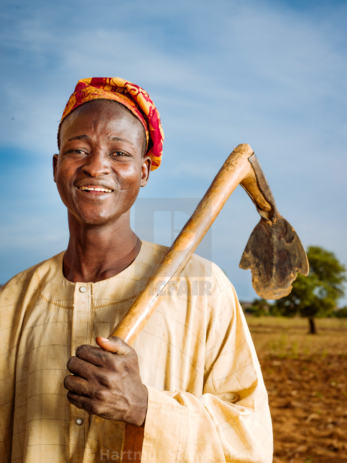 "Traditional Village in the Sahel Zone - Niger" stock image