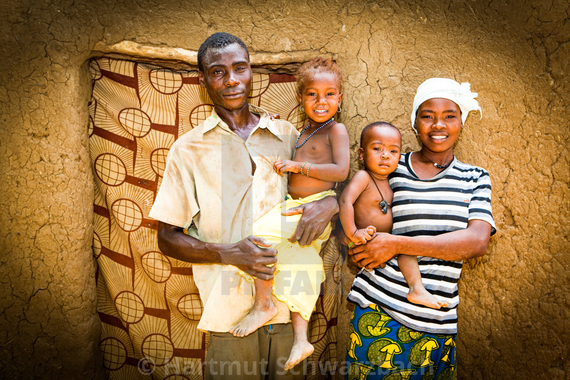 "Traditional Village in the Sahel Zone - Niger" stock image