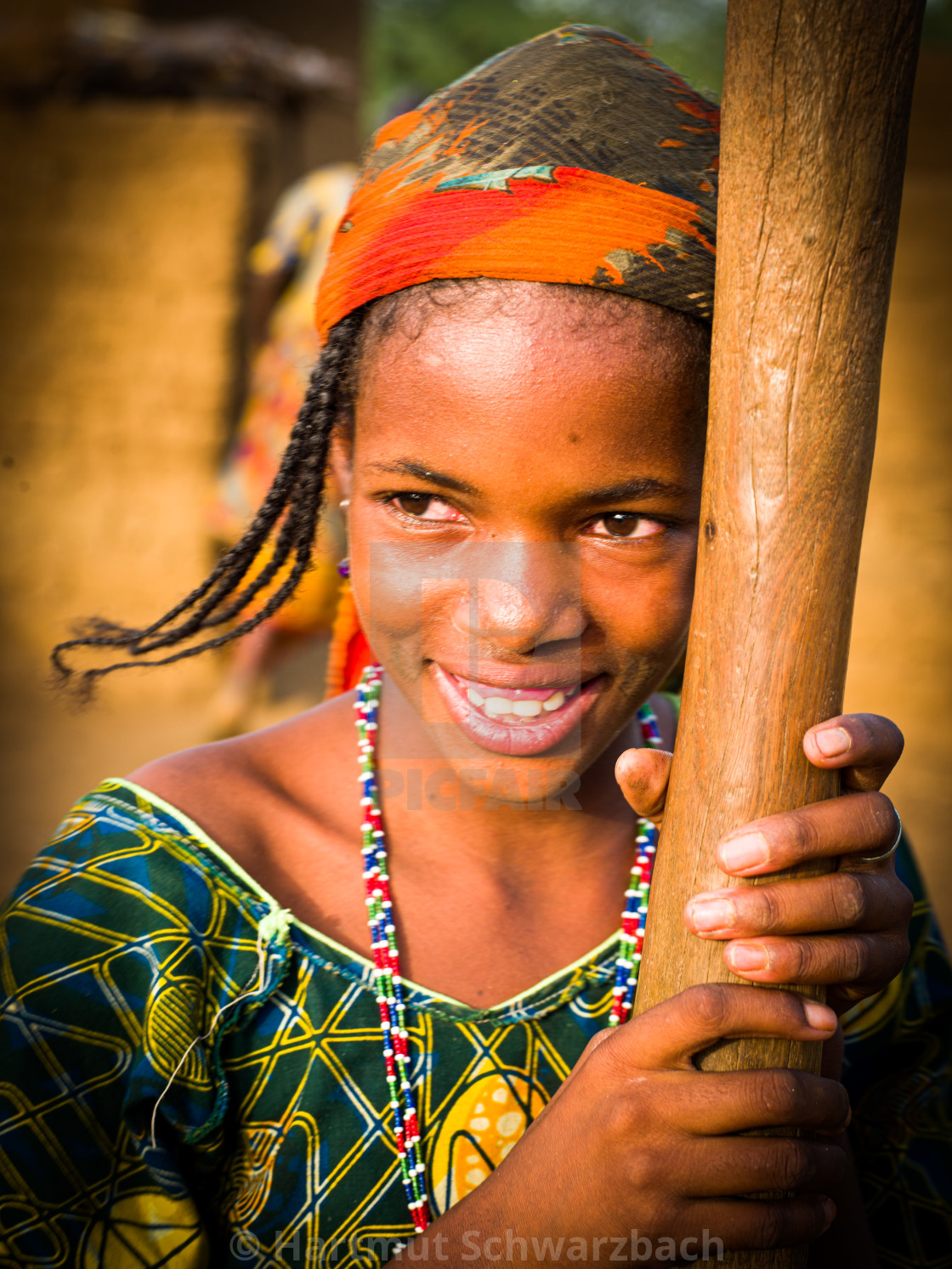 "Traditional Village in the Sahel Zone - Niger" stock image