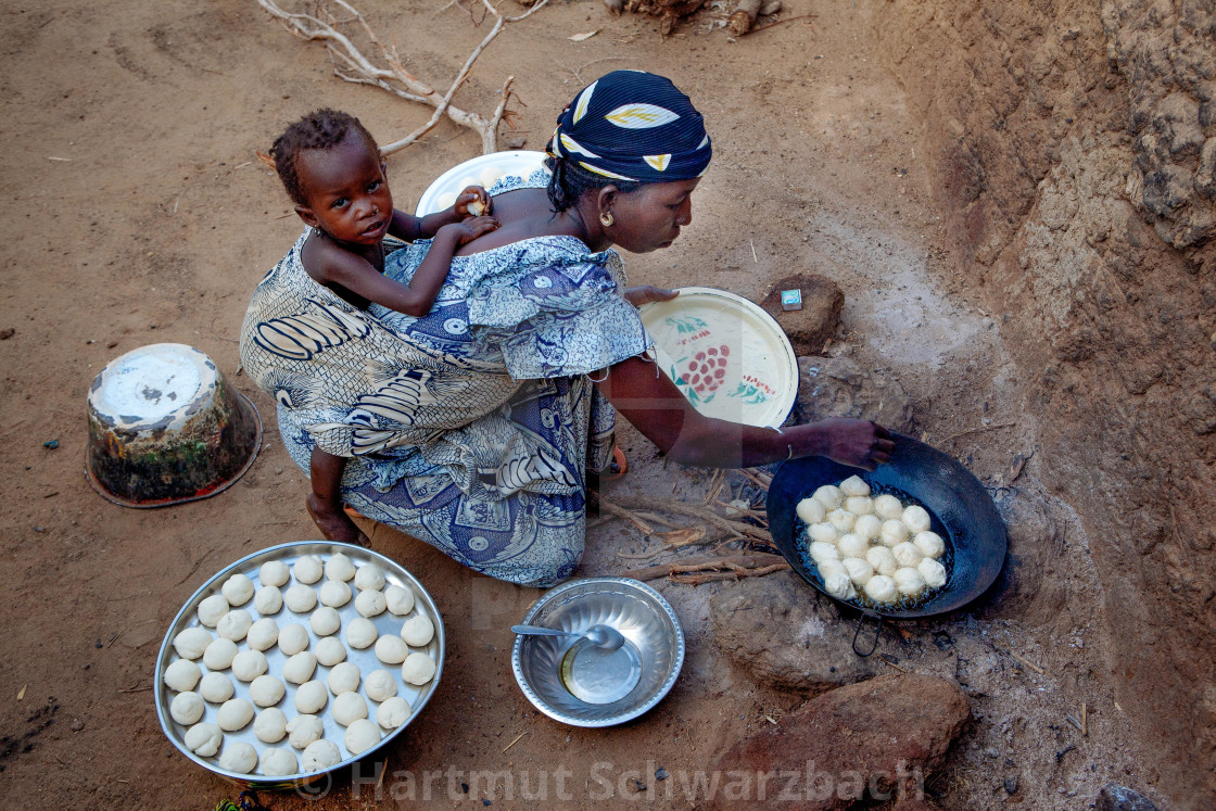 "Traditional Village in the Sahel Zone - Niger" stock image