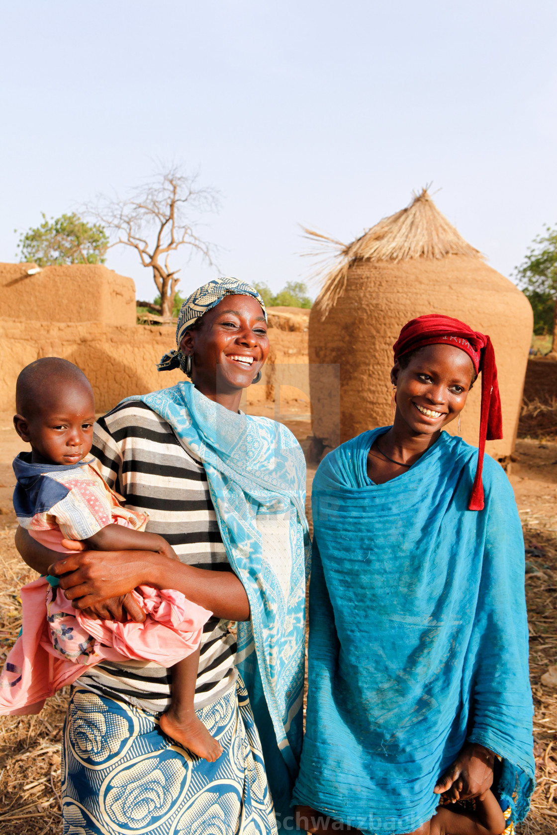 "Traditional Village in the Sahel Zone - Niger" stock image