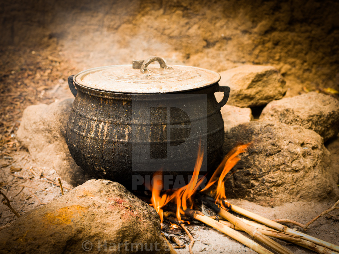 "Traditional Village in the Sahel Zone - Niger" stock image