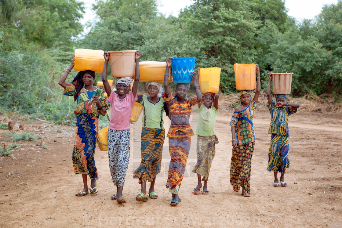 "Traditional Village in the Sahel Zone - Niger" stock image