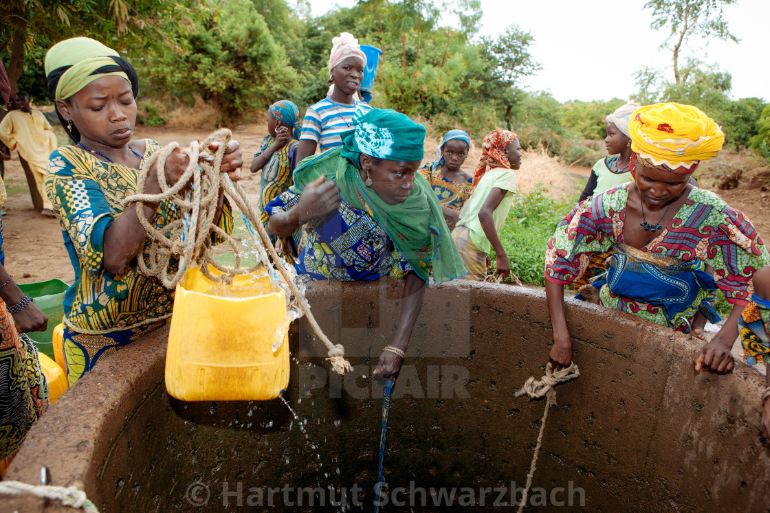 "Traditional Village in the Sahel Zone - Niger" stock image