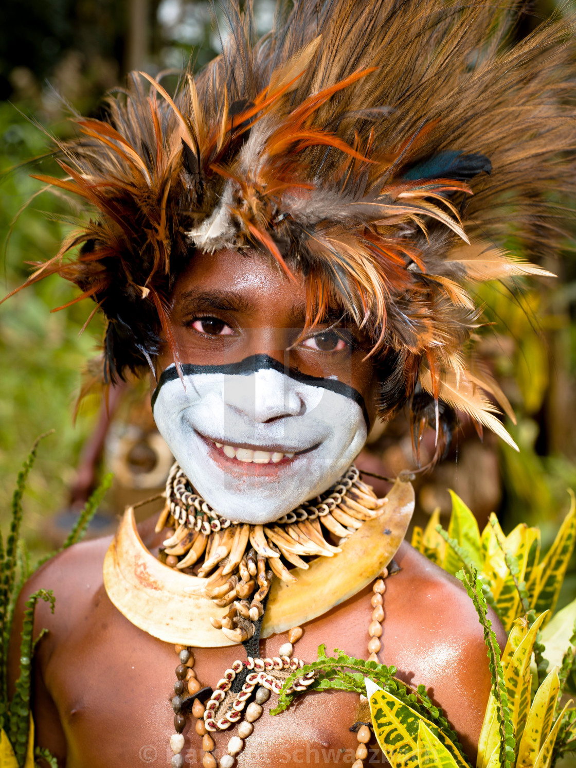 "Faces of the Mount Hagen Sin Sing Cultural Show in Papua New Gui" stock image