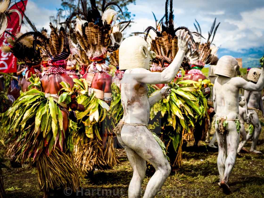 "Mount Hagen Sing Sing Cultural Show in Papua New Guinea" stock image