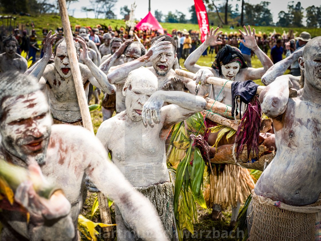 "Mount Hagen Sing Sing Cultural Show in Papua New Guinea" stock image