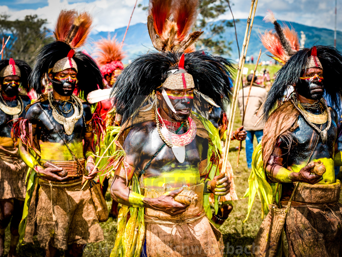 "Mount Hagen Sing Sing Cultural Show in Papua New Guinea" stock image