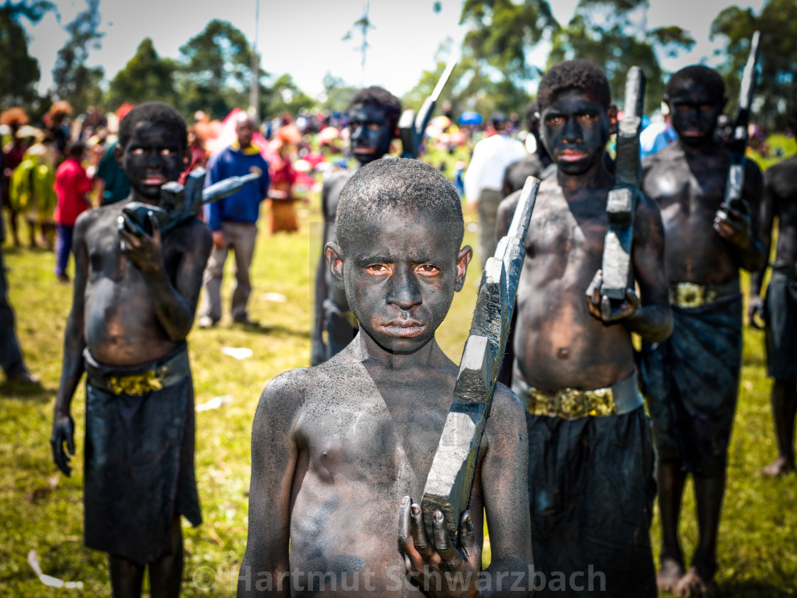 "Mount Hagen Sing Sing Cultural Show in Papua New Guinea" stock image