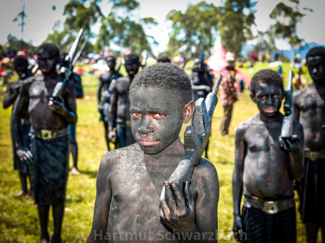 "Mount Hagen Sing Sing Cultural Show in Papua New Guinea" stock image