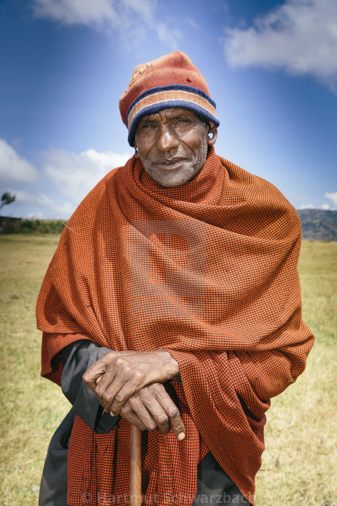 "Massai Portrait in Tanzania" stock image