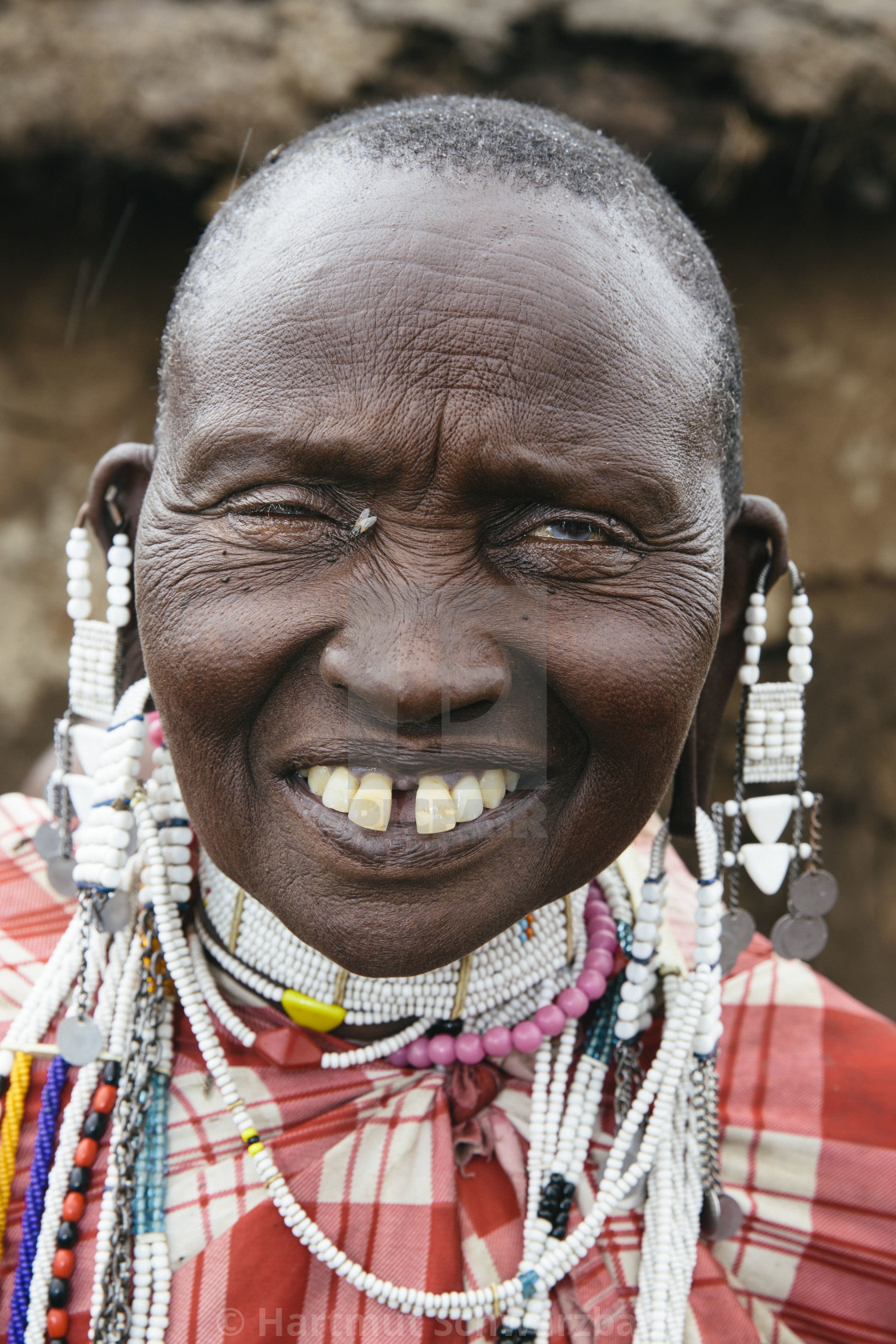 "Massai Portrait in Tanzania" stock image