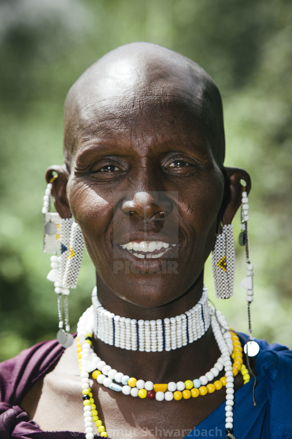 "Massai Portrait in Tanzania" stock image