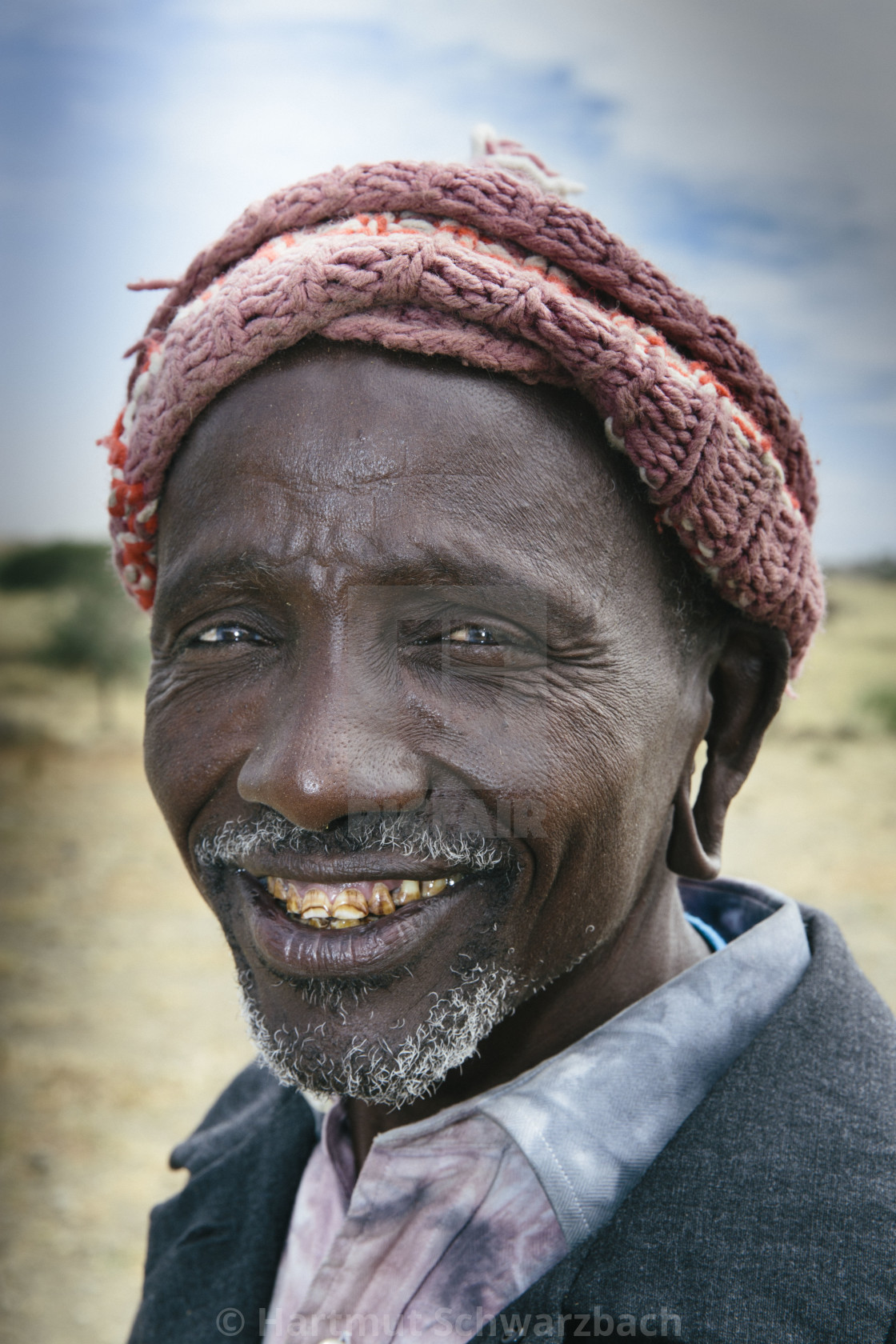 "Massai Portrait in Tanzania" stock image