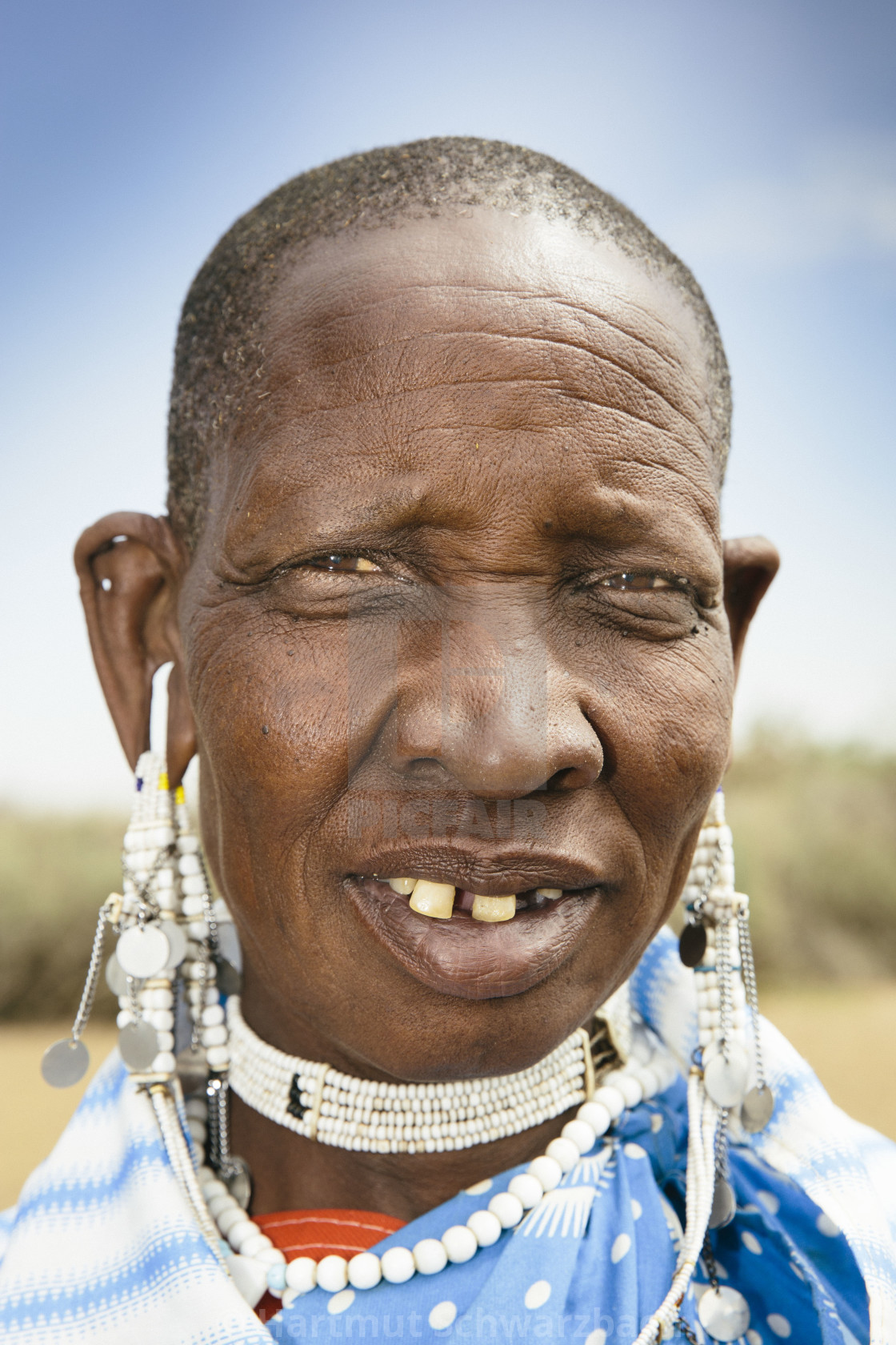 "Massai Portrait in Tanzania" stock image