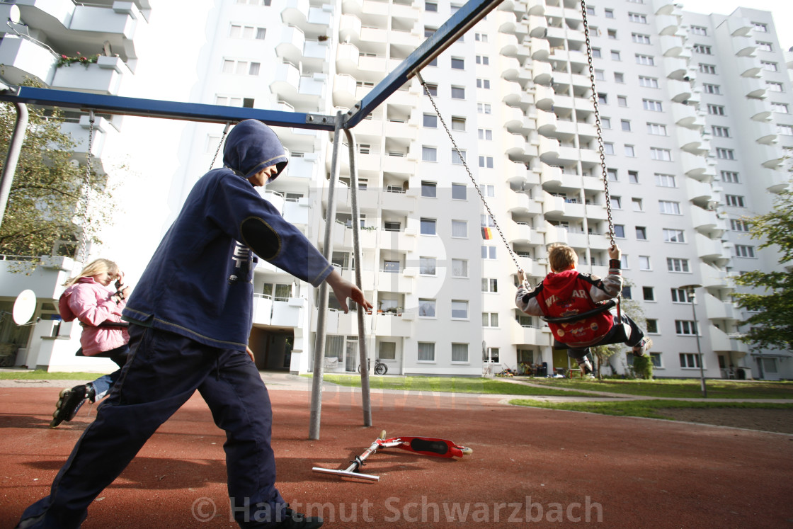 "Child Poverty in Germany (model released)" stock image