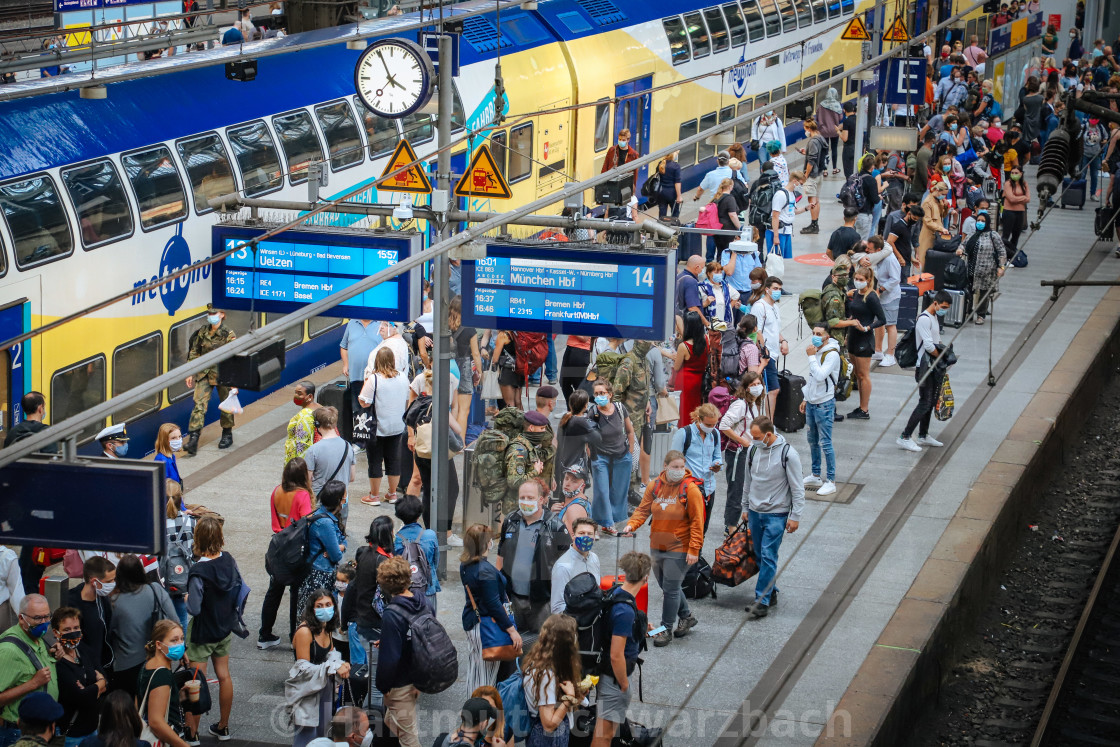 "Travelling during the Corona Pandemic and Crisis" stock image