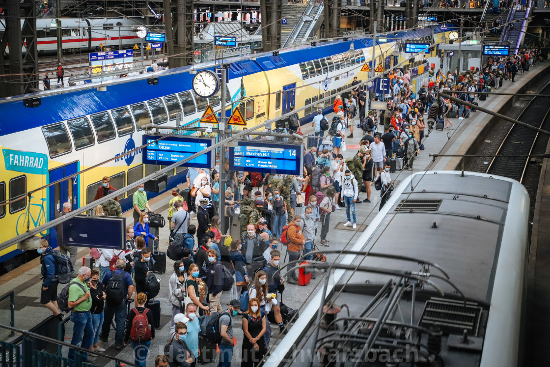 "Travelling during the Corona Pandemic and Crisis" stock image