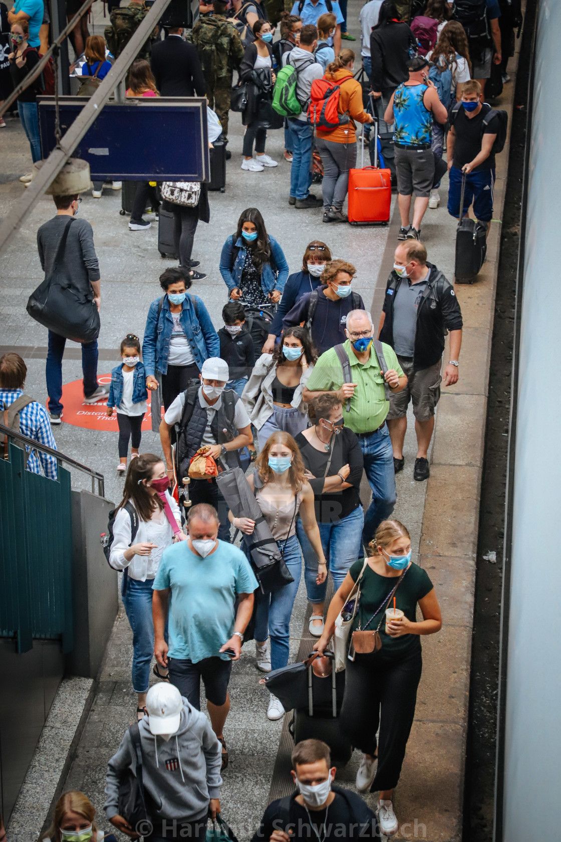 "Travelling during the Corona Pandemic and Crisis" stock image