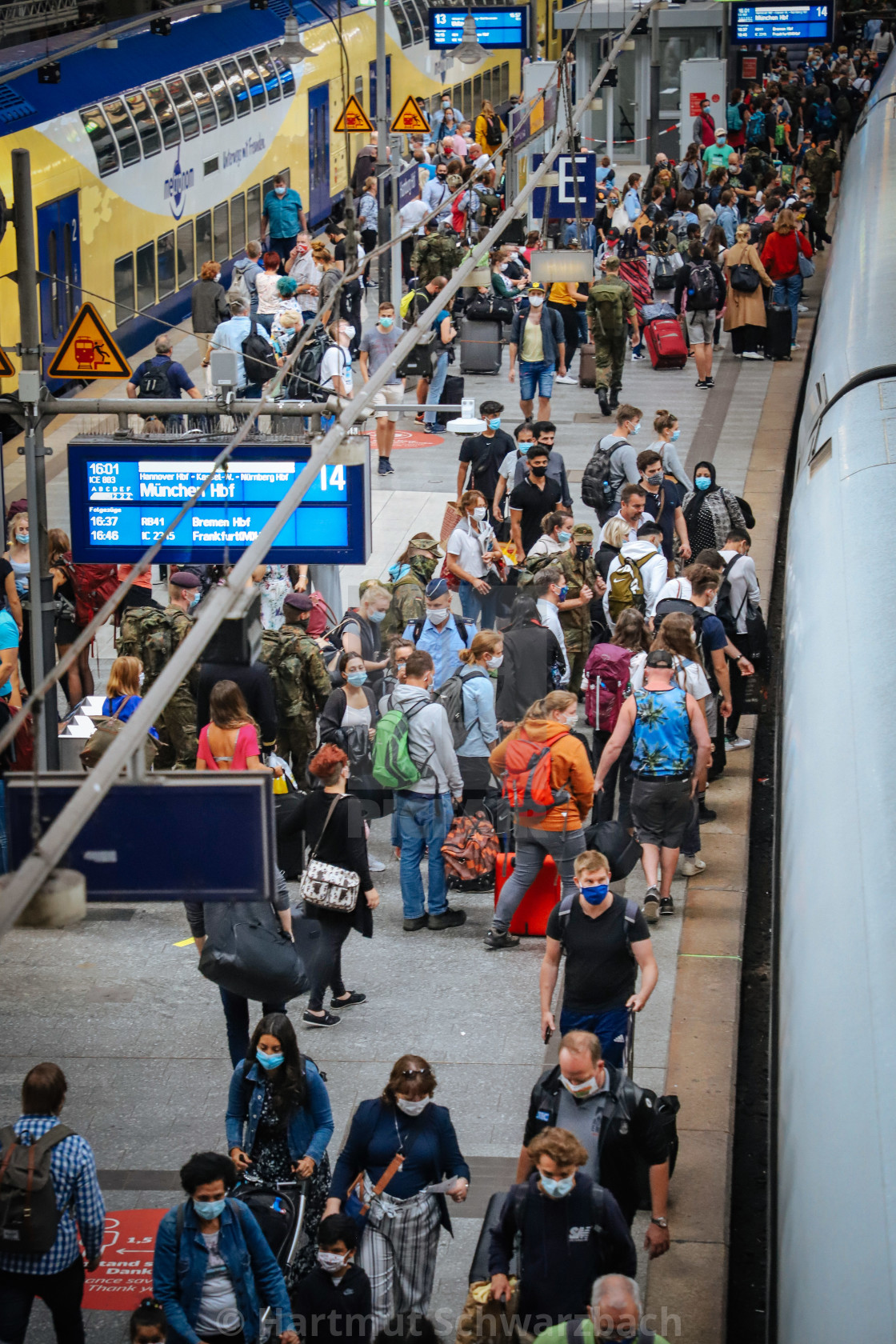 "Travelling during the Corona Pandemic and Crisis" stock image