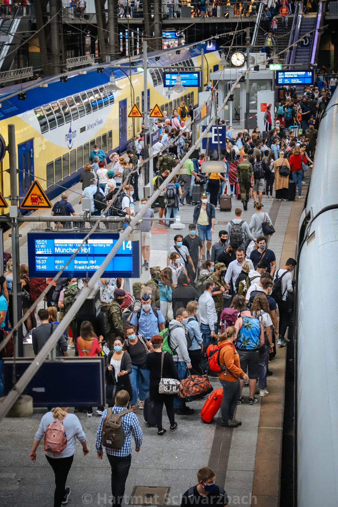 "Travelling during the Corona Pandemic and Crisis" stock image