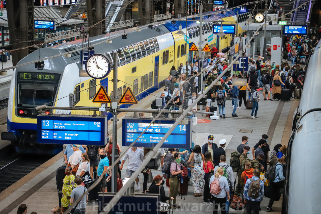 "Travelling during the Corona Pandemic and Crisis" stock image