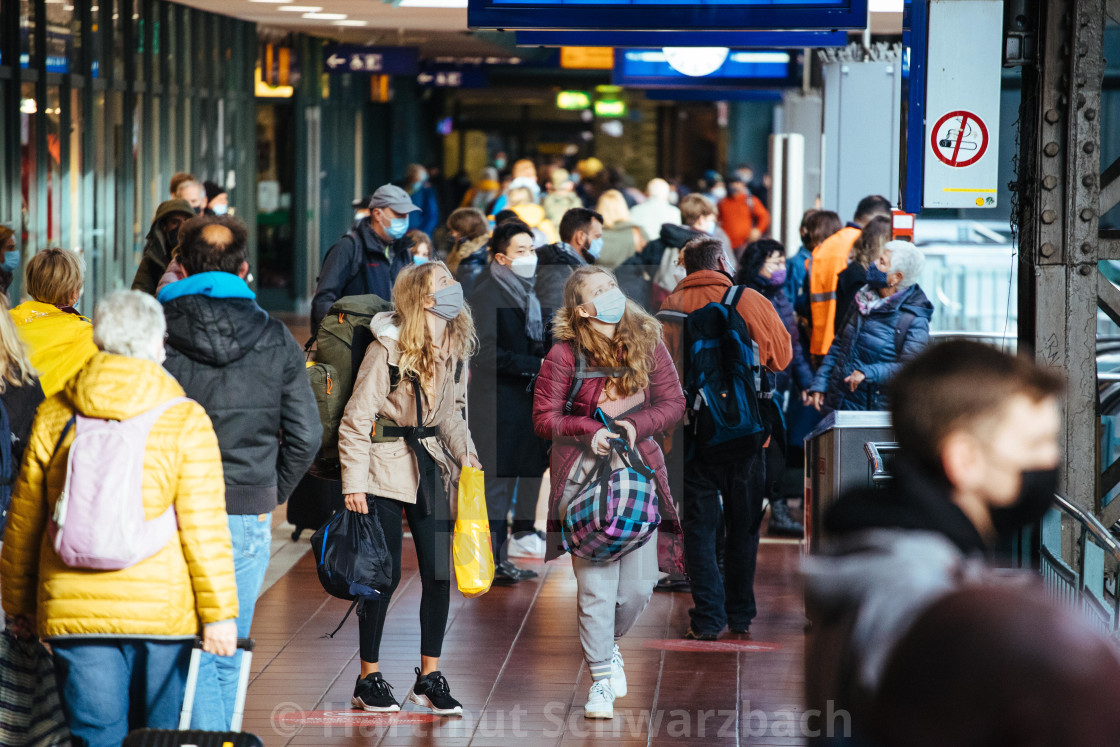 "Travelling during the Corona Pandemic and Crisis" stock image