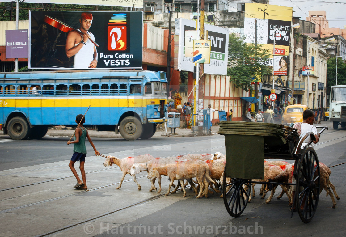 "Street Photography Kolkata, former Calcutta" stock image