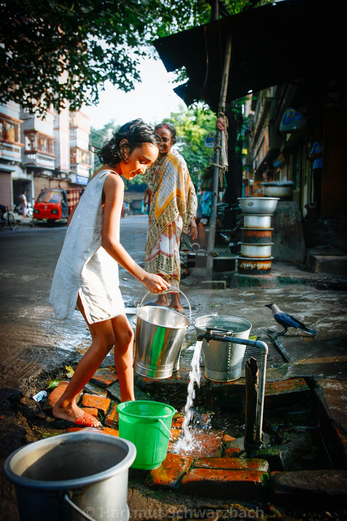 "Street Photography in Kolkata" stock image