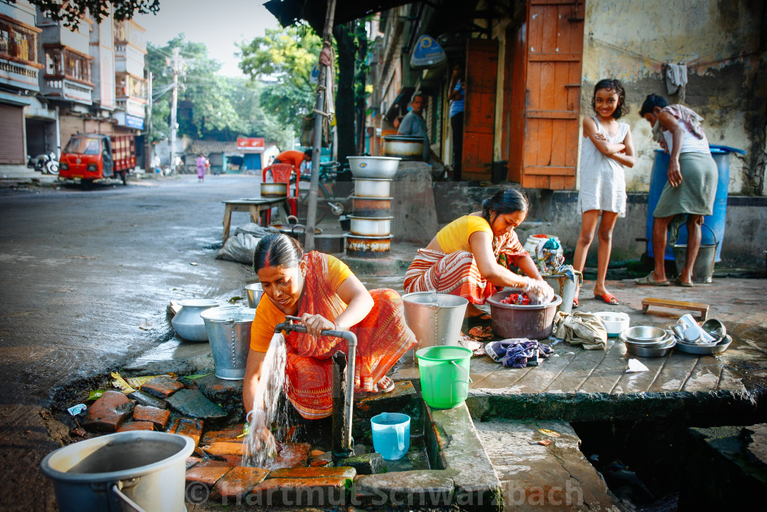 "Street Photography in Kolkata" stock image